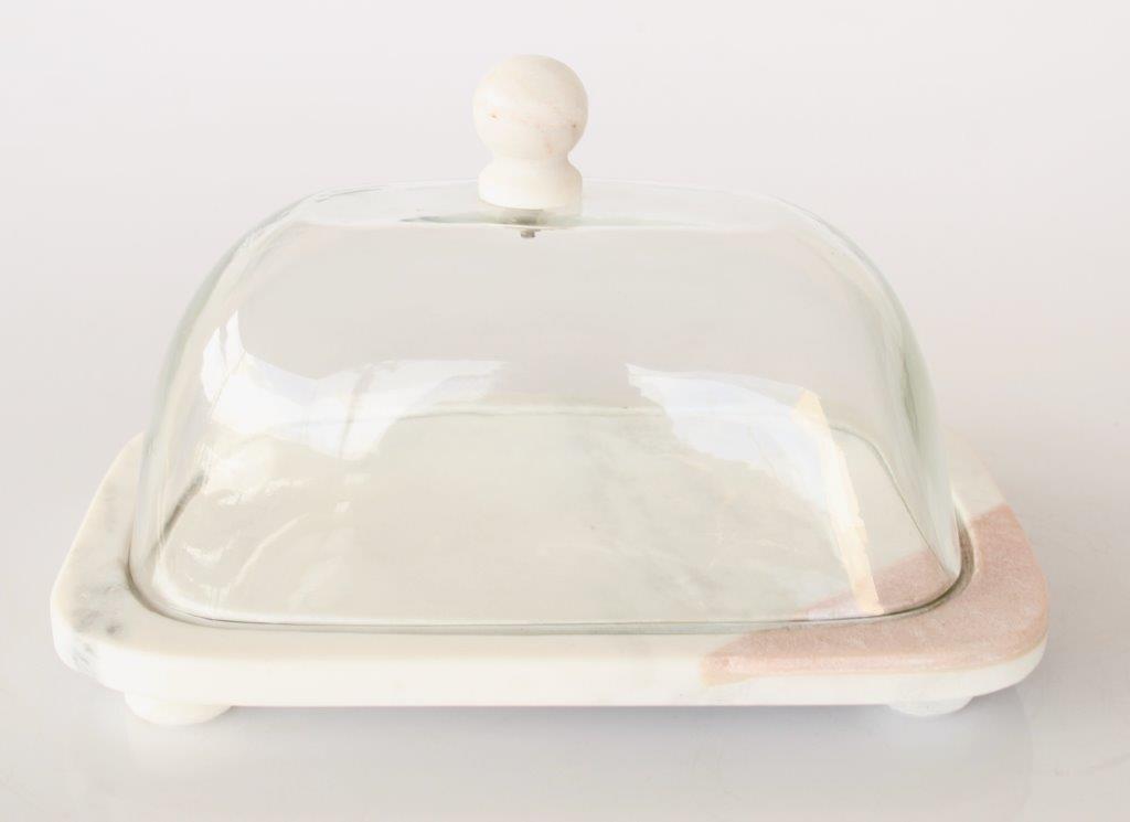 Marble Cheese Board With Dome
